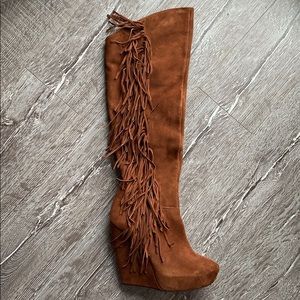 Steve Madden Badgess suede over the knee boots